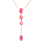 Greta Y Necklace Pink Mix - She Chester