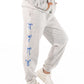 Grey Blue Bow Sweat Pants - She Chester