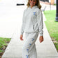 Grey Blue Bow Sweat Pants - She Chester