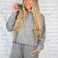 Grey Cropped Hoodie - She Chester