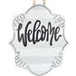 Grey Striped Welcome Insert Sign - She Chester