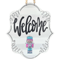 Grey Striped Welcome Insert Sign - She Chester
