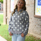 Grey & White Polka Dot Scallop Pull - She Chester