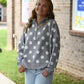 Grey & White Polka Dot Scallop Pull - She Chester