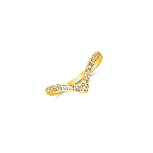 Hadley Dainty Wishbone Ring - She Chester