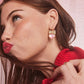 Haisley Gold Drop Earrings - Blush MOP - She Chester