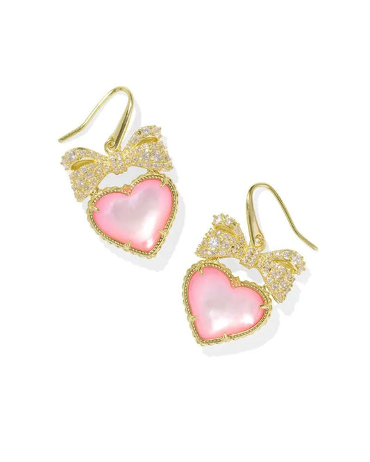 Haisley Gold Drop Earrings - Blush MOP - She Chester