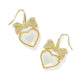 Haisley Gold Drop Earrings - White MOP - She Chester