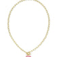 Haisley Heart Enamel Blush Rhod Necklace - She Chester