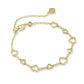 Haisley Heart Strand Bracelet - Gold - She Chester