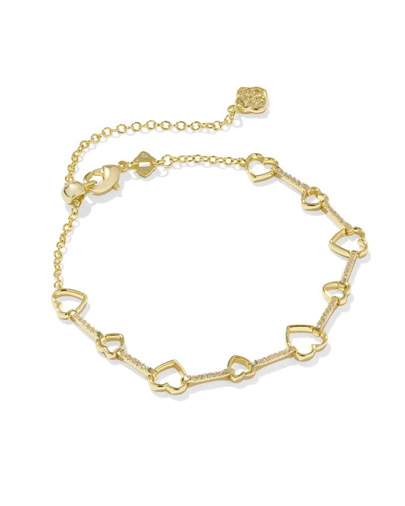 Haisley Heart Strand Bracelet - Gold - She Chester
