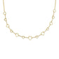 Haisley Heart Strand Necklace Gold White Crystal - She Chester