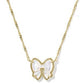 Haley Bow Gold Ivory MOP Necklace - She Chester