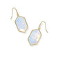 Hallie Drop Earrings Gold Opalite Illusion - She Chester
