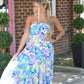 Hallie Floral Halter Dress - She Chester