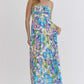 Hallie Floral Halter Dress - She Chester