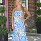 Hallie Floral Halter Dress - She Chester