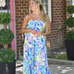Hallie Floral Halter Dress - She Chester