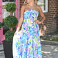 Hallie Floral Halter Dress - She Chester