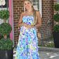 Hallie Floral Halter Dress - She Chester
