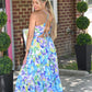 Hallie Floral Halter Dress - She Chester