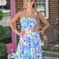 Hallie Floral Halter Dress - She Chester