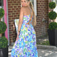 Hallie Floral Halter Dress - She Chester