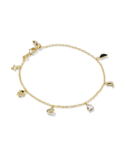 HALLOWEEN DELICATE CHAIN BRACELET GOLD MULTI MIX - She Chester