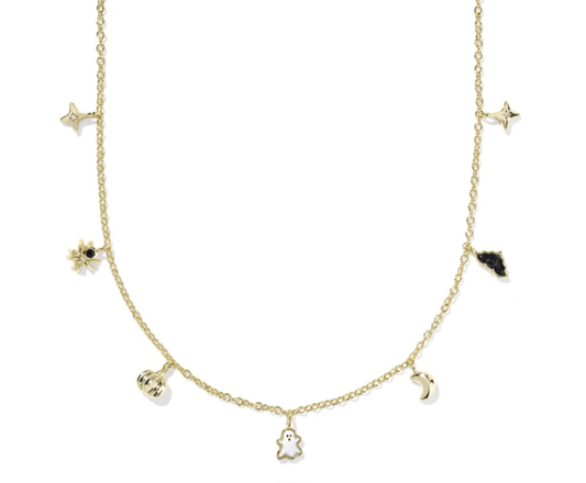 HALLOWEEN STRAND NECKLACE GOLD MULTI MIX - She Chester