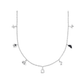 HALLOWEEN STRAND NECKLACE SILVER MULTI MIX - She Chester