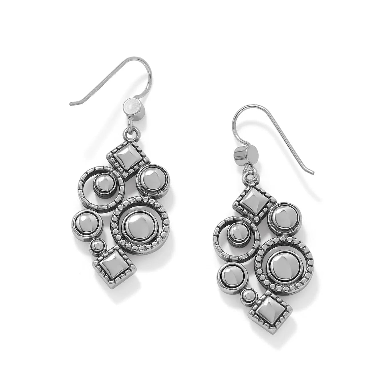 Halo Nova Cluster French Wire Earrings JA0378 - She Chester