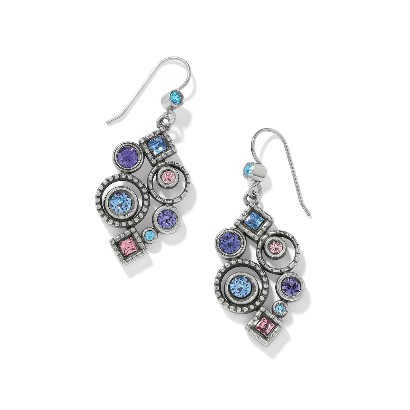 Halo Nova Cluster French Wire Earrings JA0378 - She Chester
