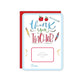 Handpainted Thank You Teacher Gift Card Greeting - She Chester