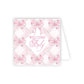 Handpainted Welcome Baby Pink Bows Enclosure Card - She Chester