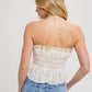 Hannah White Lace Tube Top - She Chester
