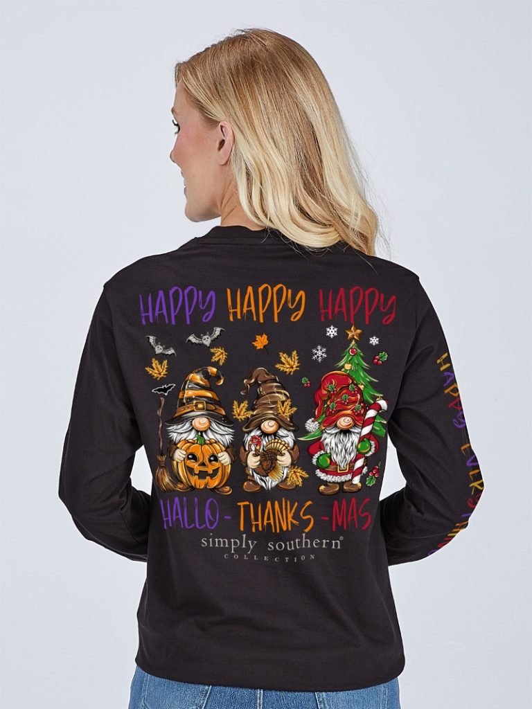 Happy Everything 2025 LS tee - She Chester
