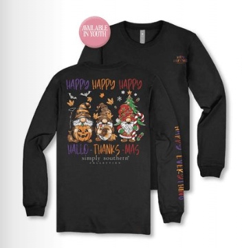 Happy Everything 2025 LS tee - She Chester
