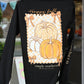 Happy Fall Black LS Tee - She Chester