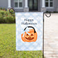 Happy Halloween Jack - o' - lantern Garden Flag: 12" x 18" - She Chester