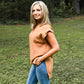 Happy Hour Mock Neck Top - Camel - She Chester
