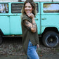 Happy Hour Mock Neck Top - Olive - She Chester