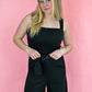 Harriett Soft Black Jumpsuit - She Chester