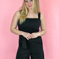 Harriett Soft Black Jumpsuit - She Chester