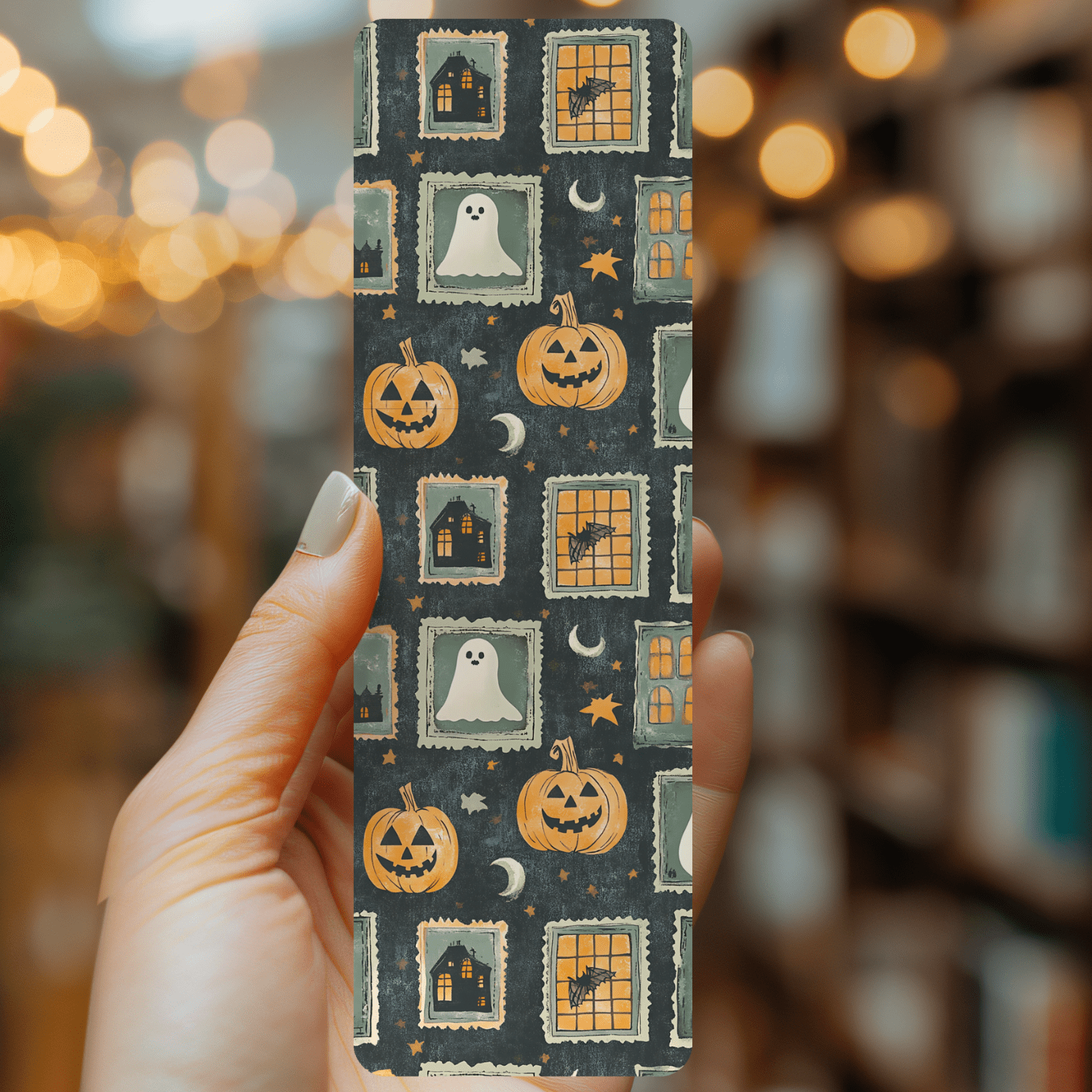 Haunted Stamps Bookmark – Soft Matte Laminated  - She Chester