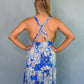 Hawaiian Blue Maxi Dress - She Chester