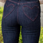 Heart Pocket Skinny Jeans - She Chester