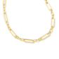 Heather Link Chain Necklace Gold - She Chester
