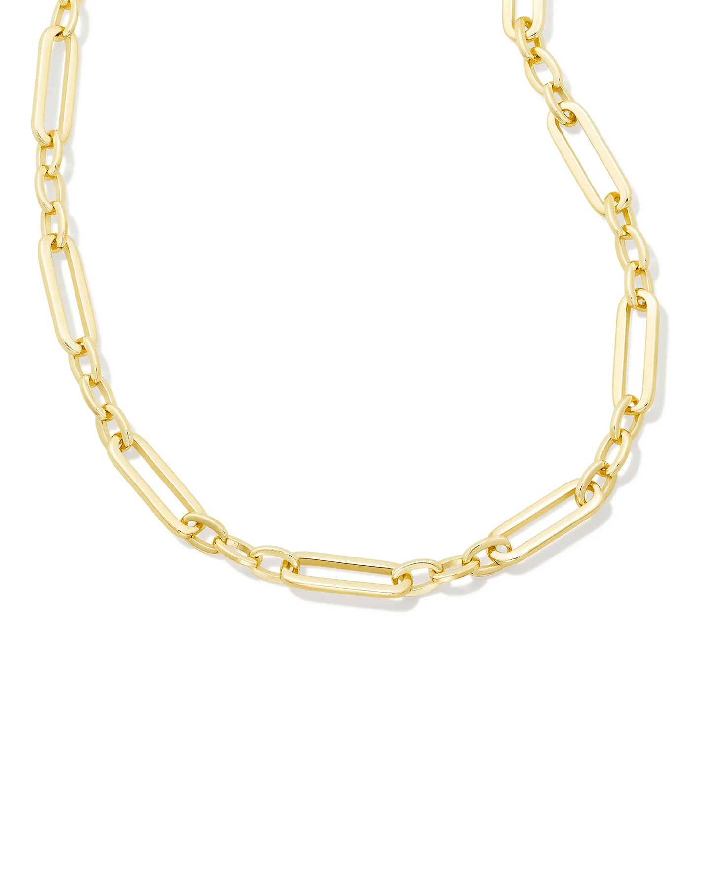 Heather Link Chain Necklace Gold - She Chester