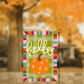 Hello Pumpkin Jewel Tone Garden Flag - She Chester
