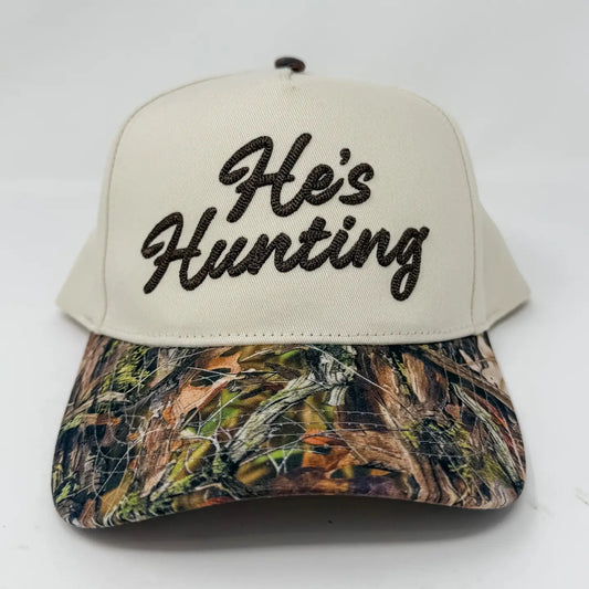 He's Hunting Camo Hat - She Chester